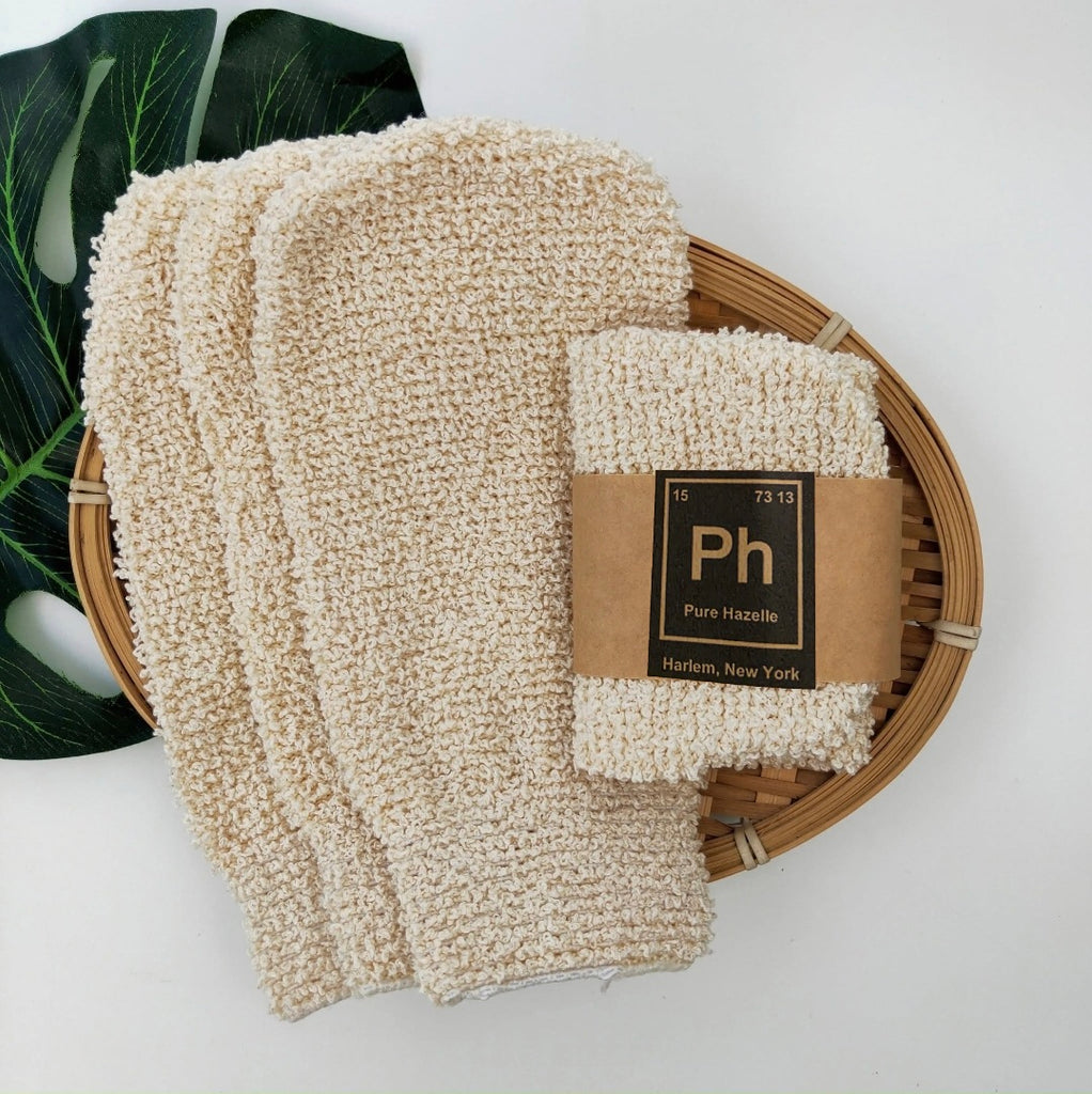 Pure Hazelle Eco Friendly Natural Exfoliating Mitten