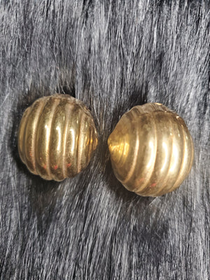 Pure Hazelle's Brass Earrings Ball