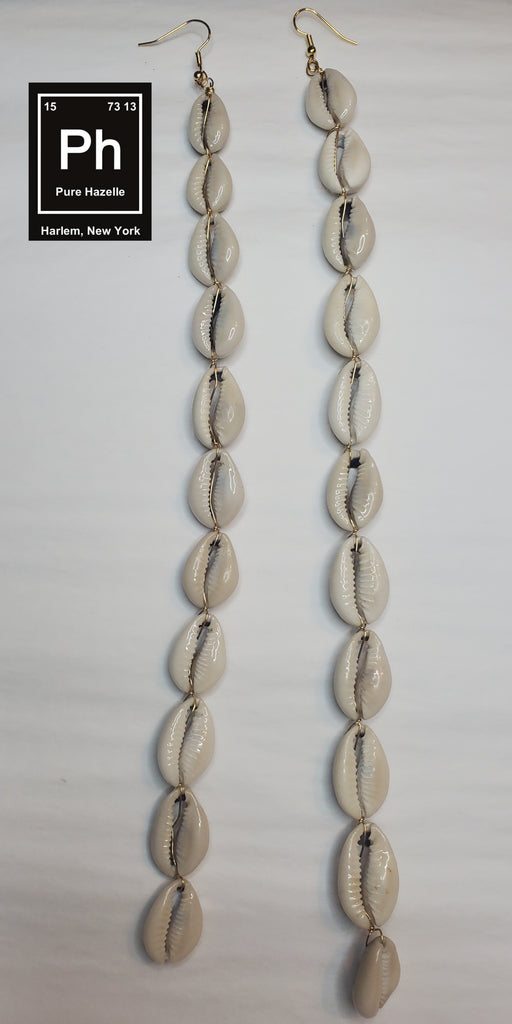 Pure Hazelle's 11 Cowrie Shell Drip Earring
