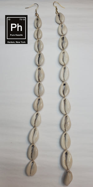 Pure Hazelle's 11 Cowrie Shell Drip Earring